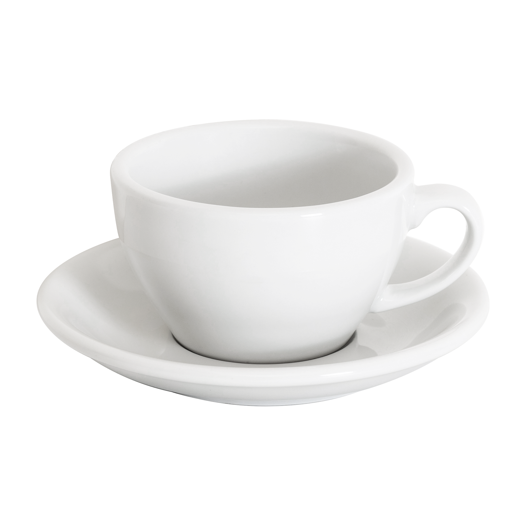 Ei-Set bestehend aus 1 200-ml-Cappuccino-Tasse und Untertasse