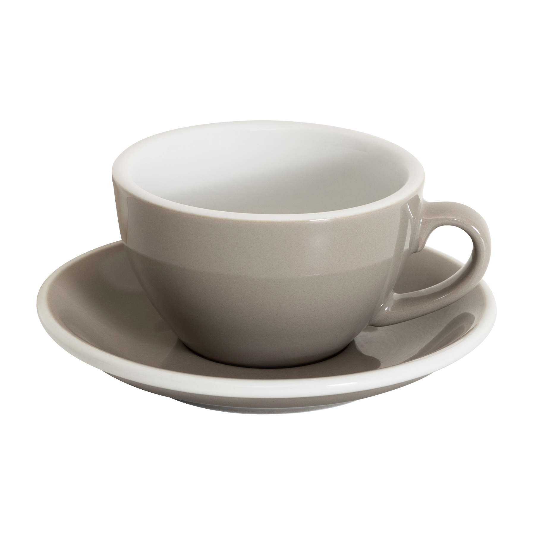 Ei-Set bestehend aus 1 200-ml-Cappuccino-Tasse und Untertasse