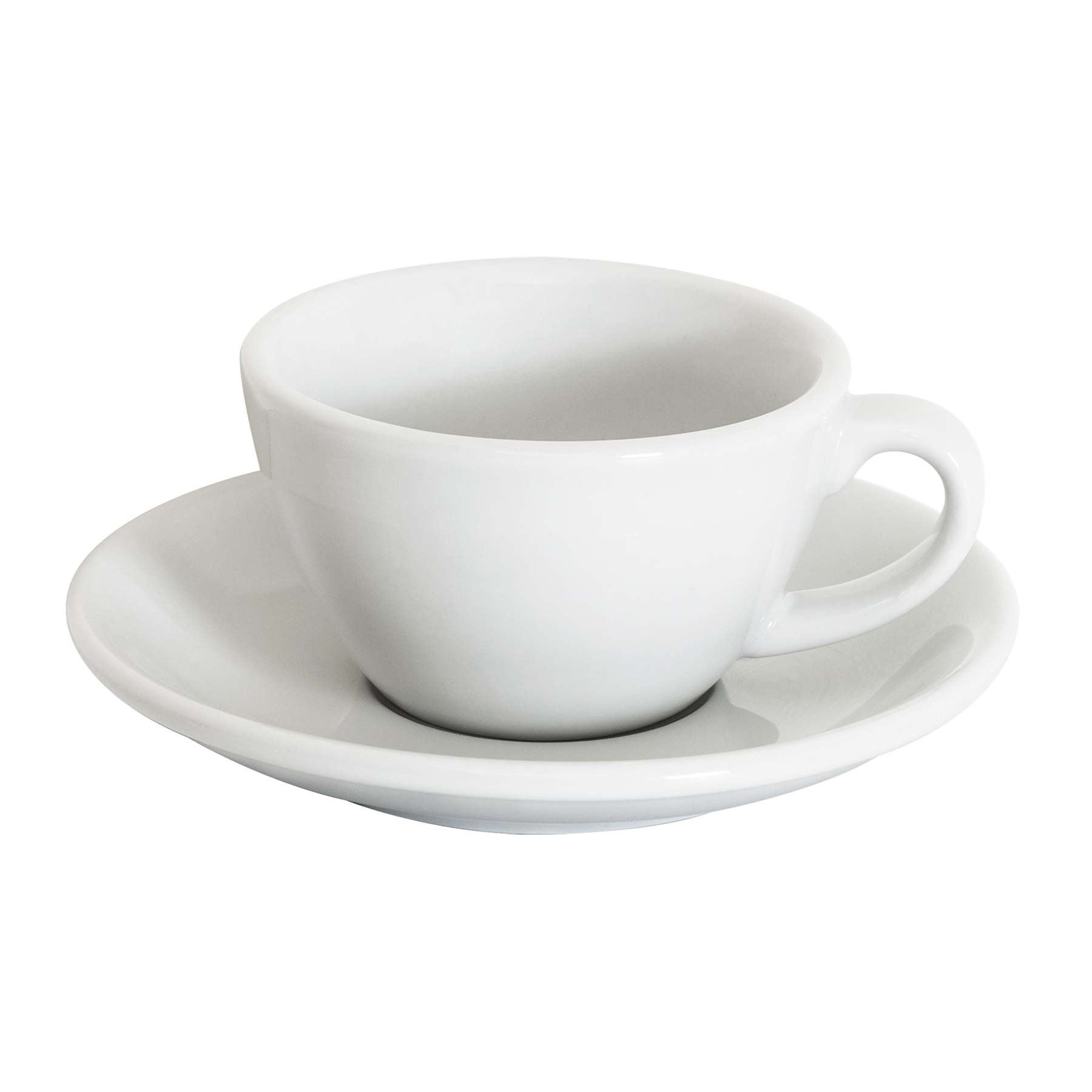 Ensemble d'œufs de 1 tasse et soucoupe blanches plates de 150 ml
