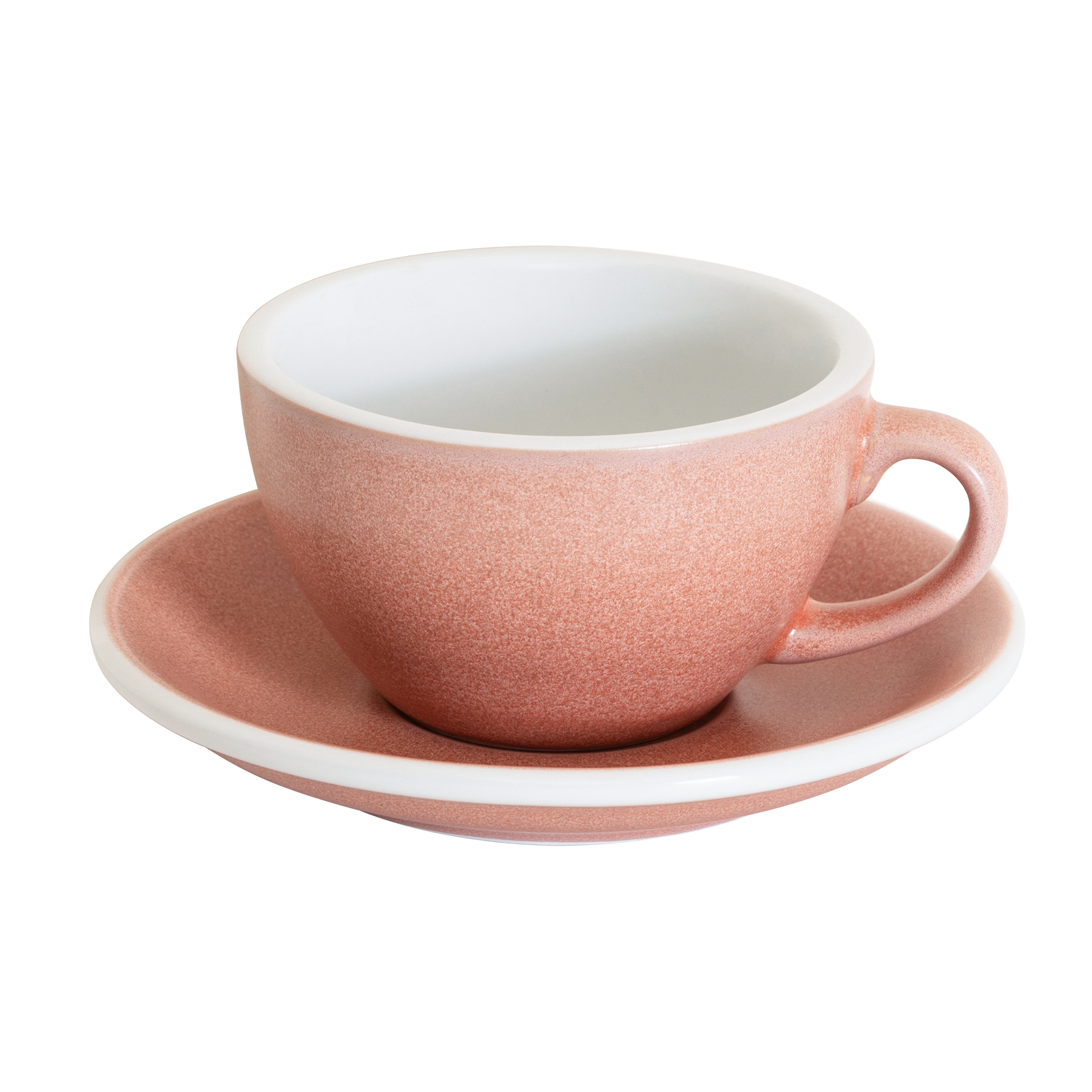 Ei – Set bestehend aus 1 200 ml Cappuccino-Tasse und Untertasse – von der Natur inspirierte Farben