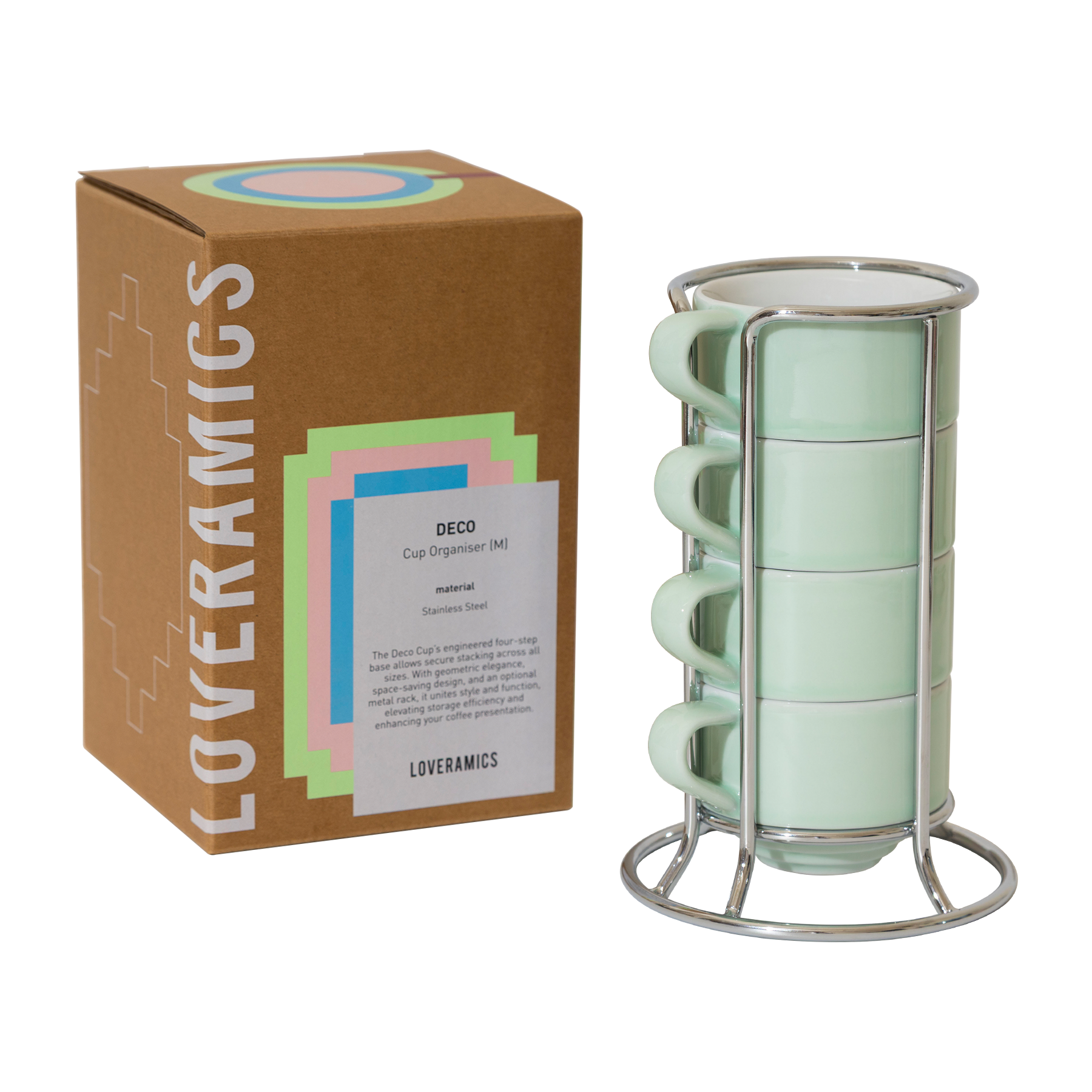 Set of 4 x 165ml Flat White Cups