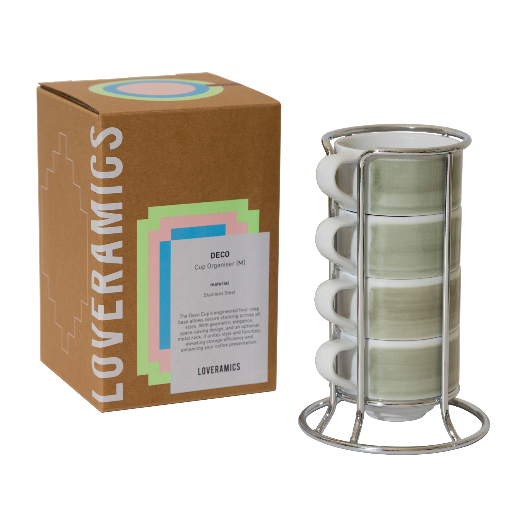 Set of 4 x 165ml Flat White Cups