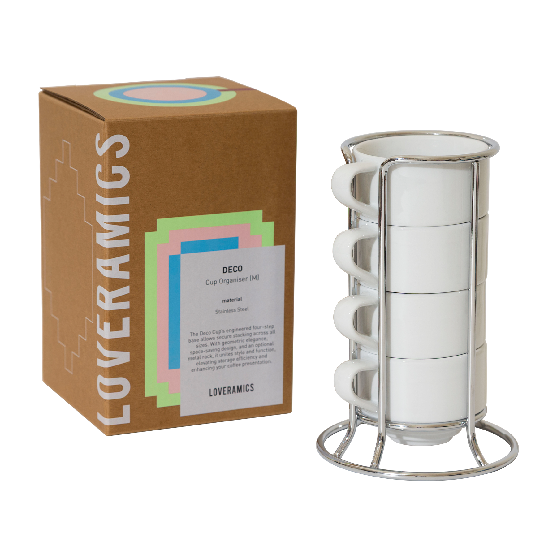 Set of 4 x 165ml Flat White Cups