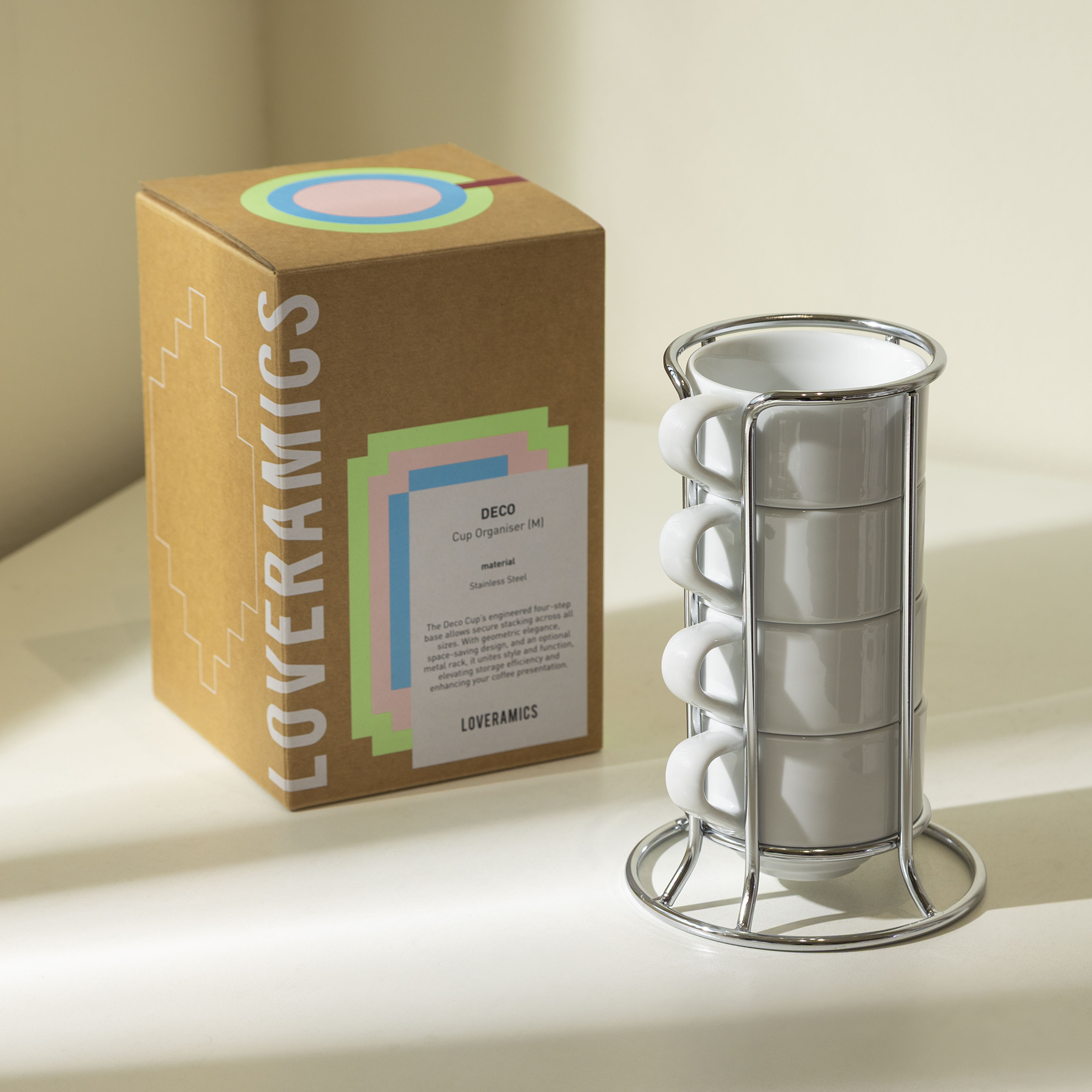 Set of 4 x 165ml Flat White Cups