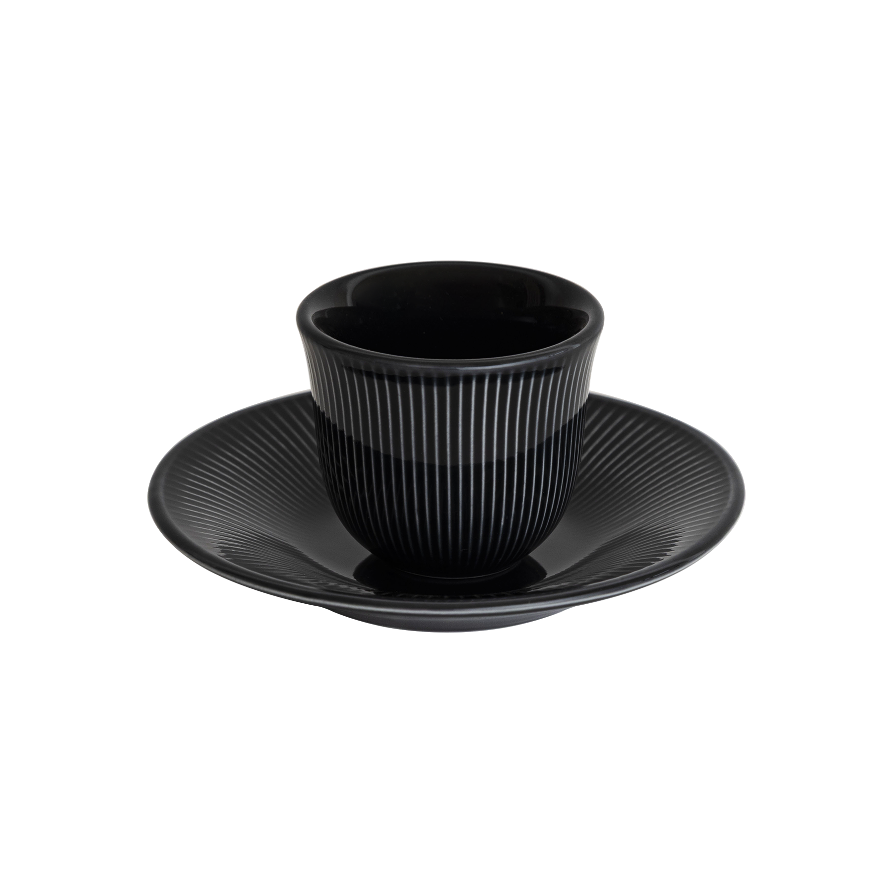 80ml Embossed Tasting Cup  and 13cm Embossed Plate