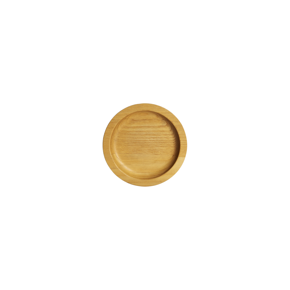 12.5cm Round Wood Plate